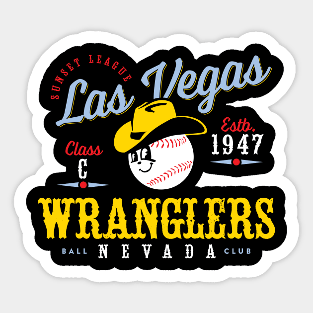 Las Vegas Wranglers Sticker by MindsparkCreative